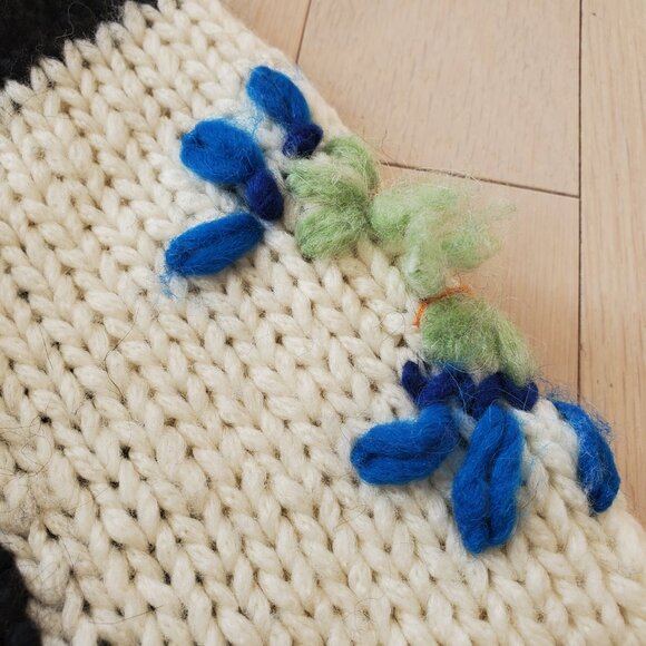 Forte Forte ! Stockist | Le Grand Damier Embroidered Sweater( II/ M) - Picture 6 of 12